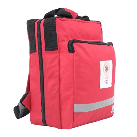 BOLSA MOCHILA SAMU 715 VERMELHO FIBRA .